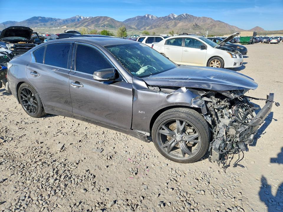 2016 Infiniti Q50 VIN JN1EV7AP3GM300505 COPART salvage auction — FRONT END, UT - SALVAGE CERTIFICATE, sold $725 on 2026-07-24 (photo 4)