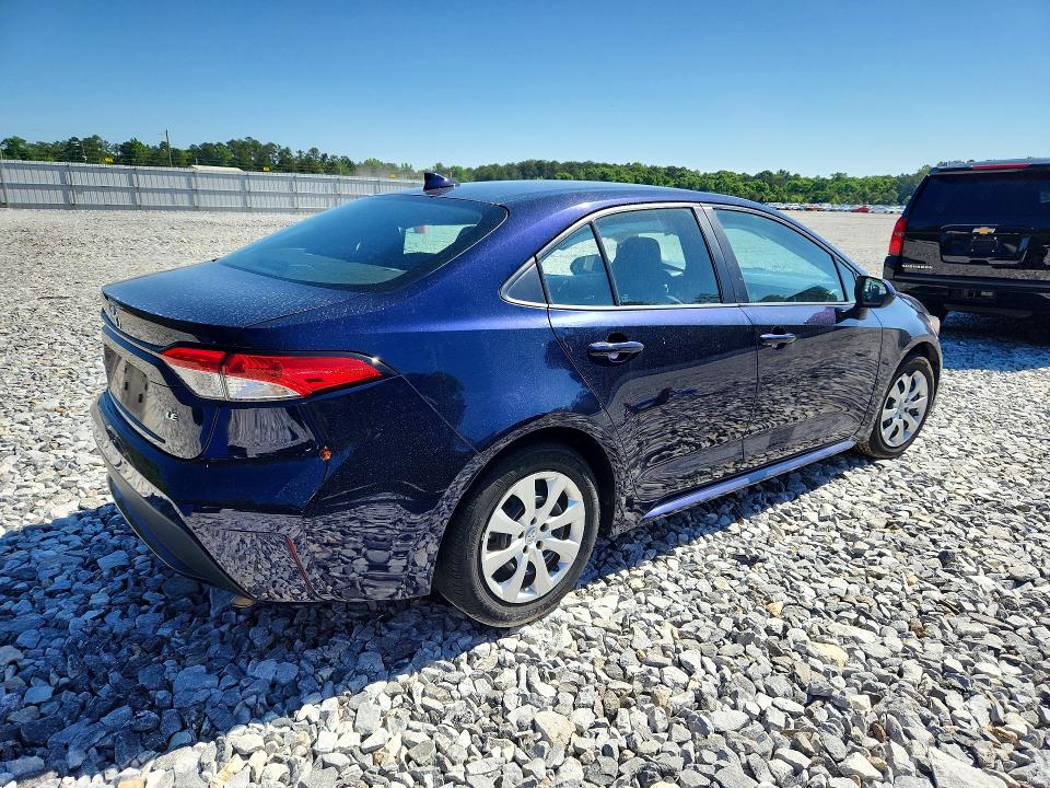 2020 Toyota Corolla VIN 5YFEPRAE4LP049826 COPART salvage auction — SIDE, Ga - Cert Of Title-Salvage, sold $3,350 on 2026-07-09 (photo 3)