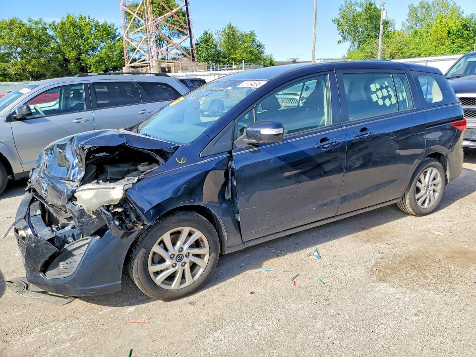 2014 Mazda 5 VIN JM1CW2BL4E0172327 COPART salvage auction — FRONT END, In - Cert Of Title-Salvage Title, sold $400 on 2026-07-13 (photo 1)