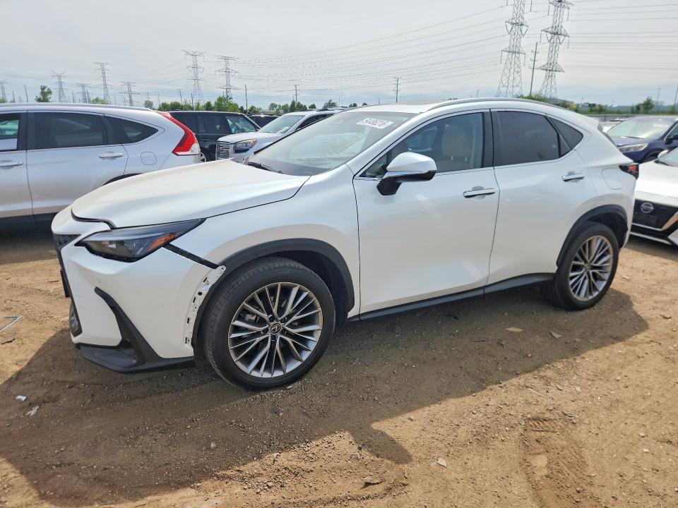 2025 Lexus VIN JTJGGCEZ8S2019175 COPART salvage auction — FRONT END, Id - Salvage Certificate Of Title, sold $9,300 on 2026-07-30 (photo 1)