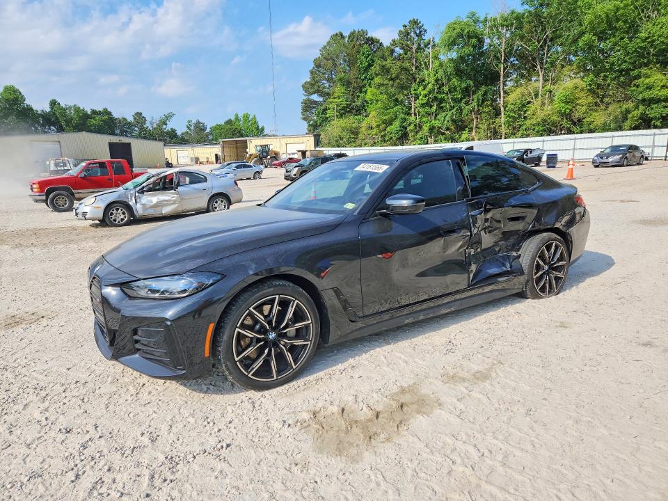 2022 BMW I4 VIN WBY73AW01NFN10167 COPART salvage auction — SIDE, Nc - Salvage Certificate Of Title, sold $17,700 on 2026-07-06 (photo 1)