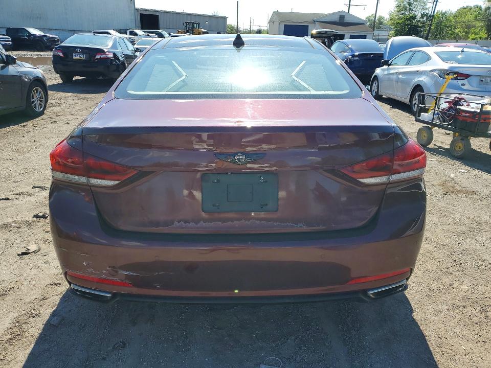 2016 Hyundai Genesis VIN KMHGN4JE9GU128401 COPART salvage auction — FRONT END, Pa - Cert Of Title, sold $2,800 on 2026-07-06 (photo 6)