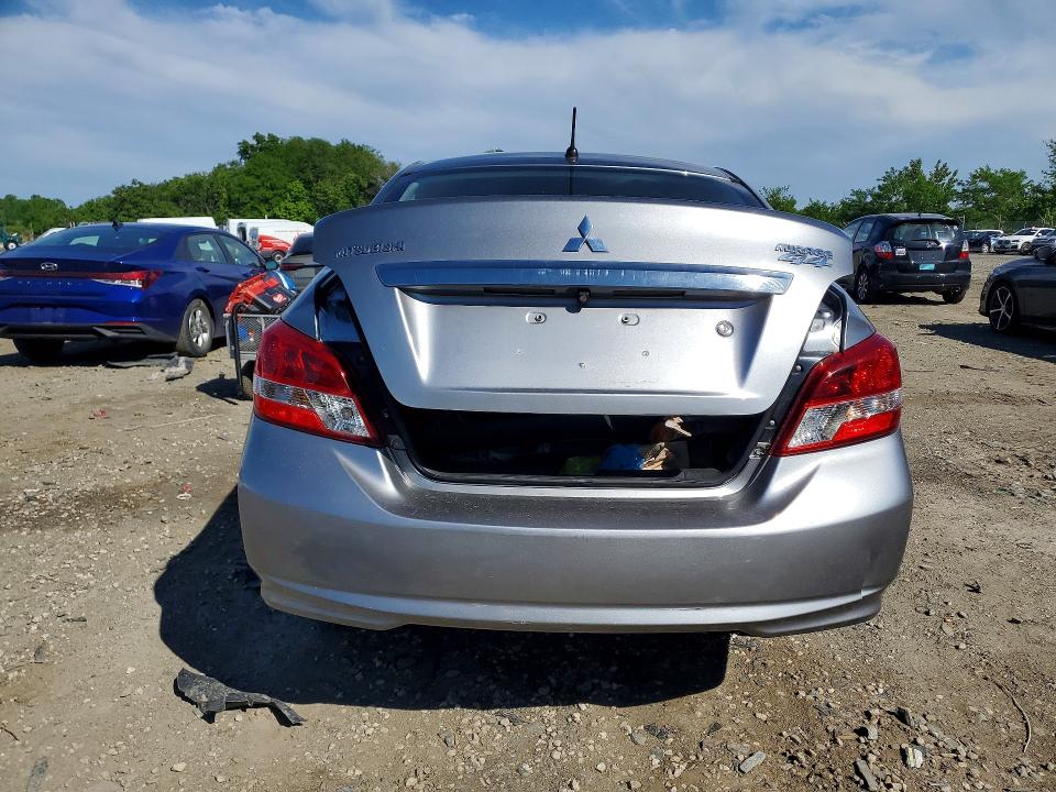 2019 Mitsubishi Mirage VIN ML32F3FJ3KHF09714 COPART salvage auction — FRONT END, Md - Cert Of Salvage < 75% Damage, sold $1,950 on 2026-07-28 (photo 6)