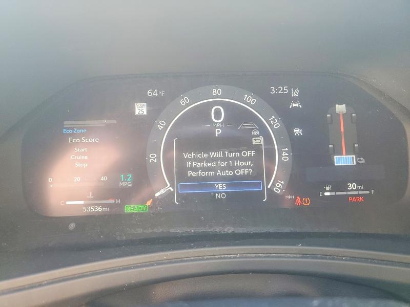 2024 Toyota Highlander VIN 5TDADAB58RS004699 COPART salvage auction — FRONT END, Il - Certificate Of Title, sold $13,100 on 2026-07-21 (photo 9)