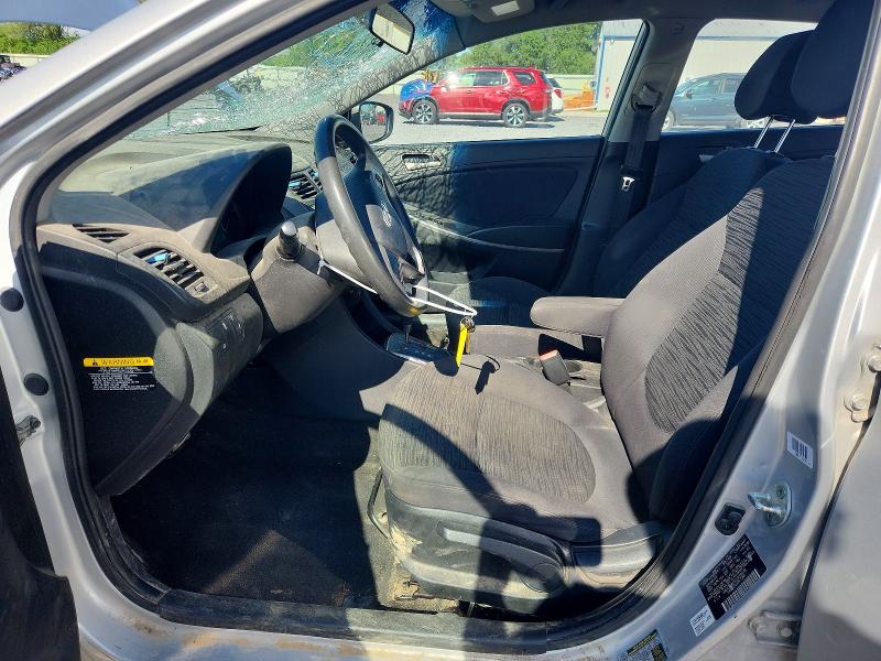 2016 Hyundai Accent VIN KMHCT5AE5GU256046 COPART salvage auction — ROOF, Il - Salvage Certificate, sold $900 on 2026-07-27 (photo 7)