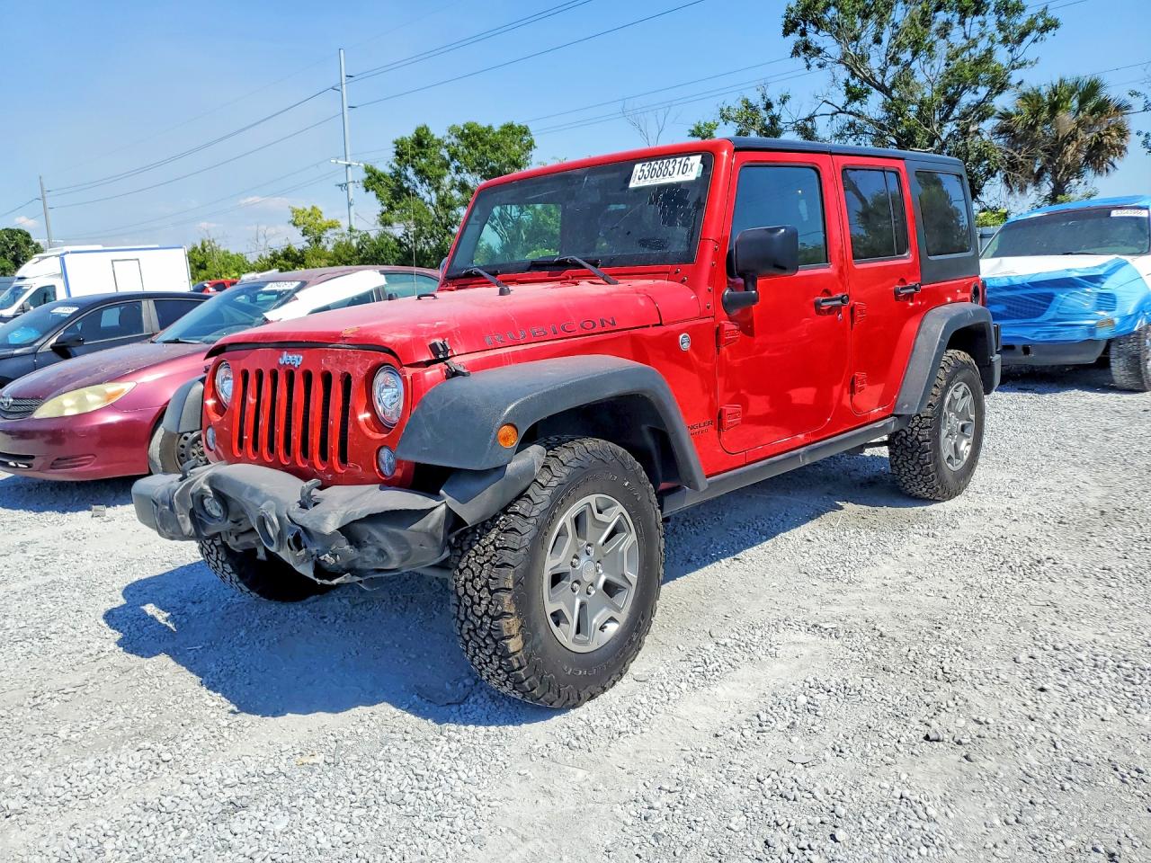 2017 Jeep Wrangler Unlimited VIN 1C4BJWFG5HL632015 — COPART salvage auction photo