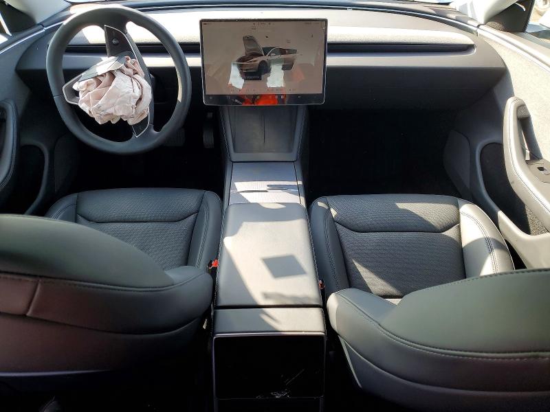 2025 Tesla Model 3 VIN 5YJ3E1EA1SF019344 COPART salvage auction — FRONT END, Ca - Salvage Certificate, sold $13,900 on 2026-07-27 (photo 8)