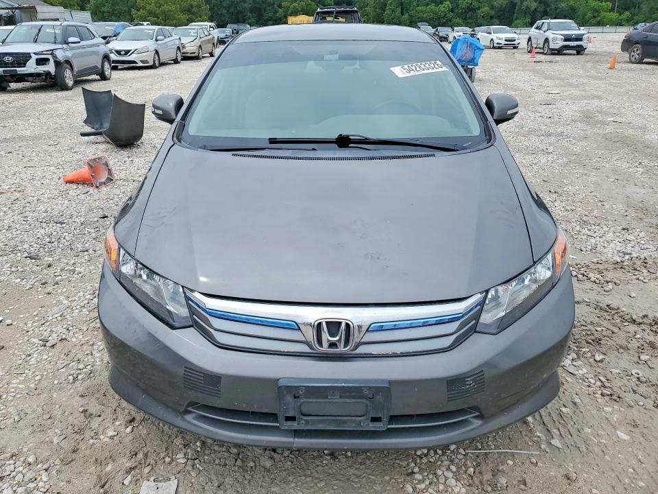 2012 Honda VIN JHMFB4F3XCS009261 COPART salvage auction — REAR END, Tx - Cert Of Title-Rebuilt Salvage, sold $400 on 2026-07-02 (photo 5)