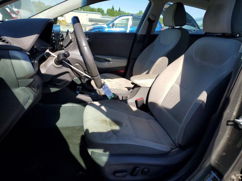 2022 Hyundai Ioniq VIN KMHC75LD9NU274183 COPART salvage auction — FRONT END, Ca - Salvage Certificate, sold $3,350 on 2026-07-07 (photo 7)
