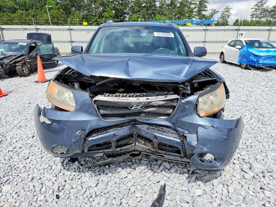 2008 Hyundai Santa fe VIN 5NMSH13E98H144558 COPART salvage auction — FRONT END, Ga - Cert Of Title-Salvage, sold $425 on 2026-07-09 (photo 5)