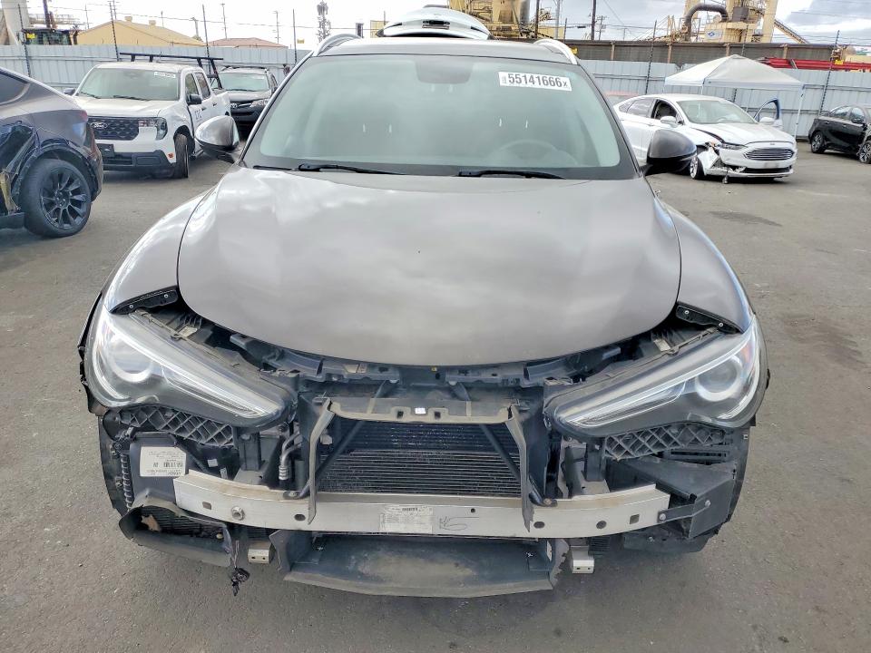 2018 Alfa romeo Stelvio VIN ZASFAKBN3J7C27954 COPART salvage auction — FRONT END, Ca - Salvage Certificate, sold $3,000 on 2026-07-08 (photo 5)