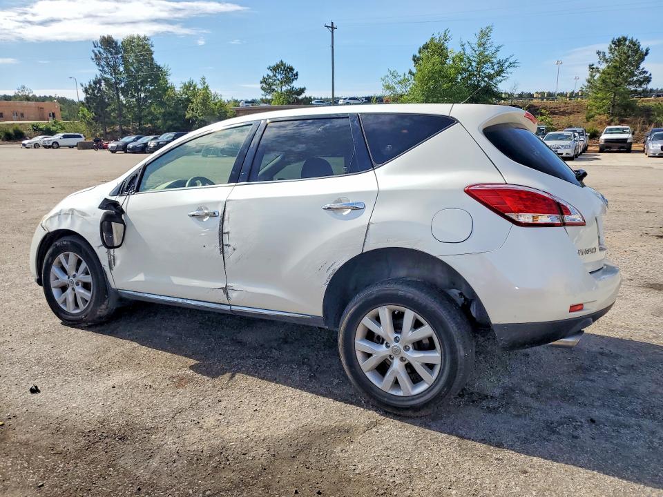 2012 Nissan Murano VIN JN8AZ1MU9CW122018 COPART salvage auction — FRONT END, SC - CERT OF TITLE-SALVAGE, sold $300 on 2026-07-17 (photo 2)