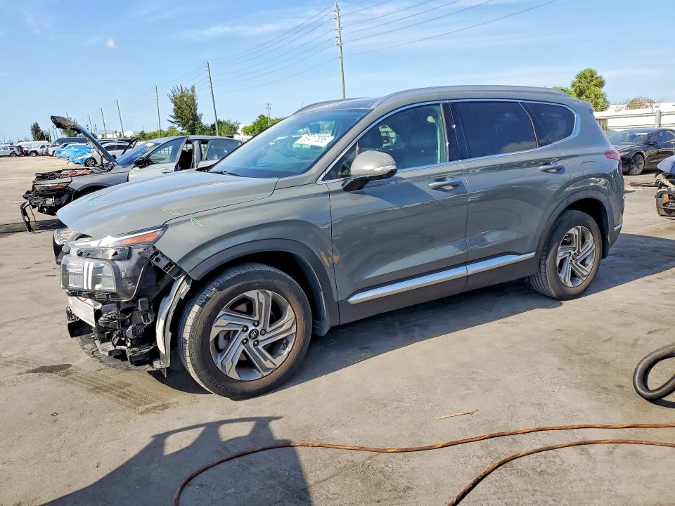 2020 Hyundai Santa fe VIN 5NMS34AJ9PH569440 COPART salvage auction — FRONT END, Fl - Cert Of Title Slvg Rebuildable, sold $9,100 on 2026-07-29 (photo 1)