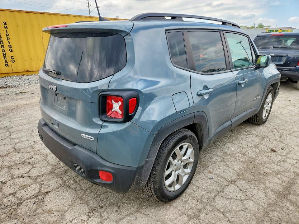 2018 Jeep Renegade VIN ZACCJABB8JPH47355 COPART salvage auction — FRONT END, In - Cert Of Title-Salvage Title, sold $1,450 on 2026-07-28 (photo 3)