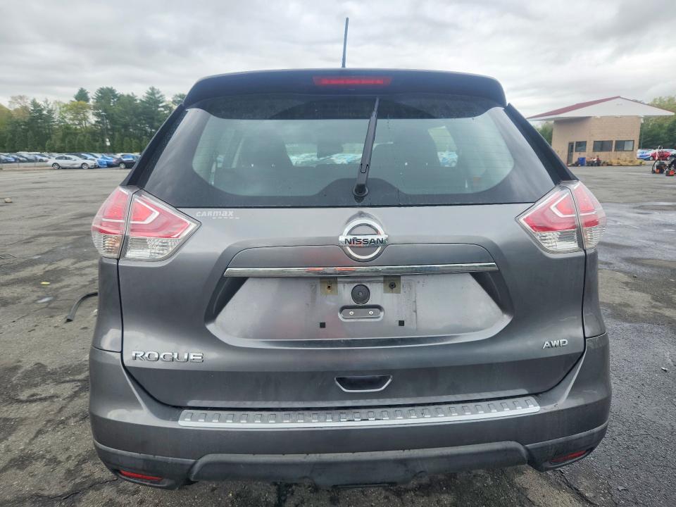 2015 Nissan Rogue VIN KNMAT2MV0FP564941 COPART salvage auction — FRONT END, Id - Salvage Certificate Of Title, sold $450 on 2026-07-21 (photo 6)
