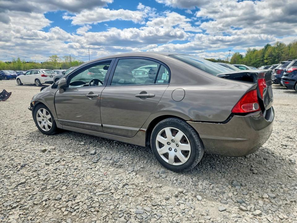 2008 Honda Civic VIN 2HGFA16578H516459 COPART salvage auction — FRONT END, Ma - Cert Of Title-Reconstrctd Coll, sold $375 on 2026-07-02 (photo 2)