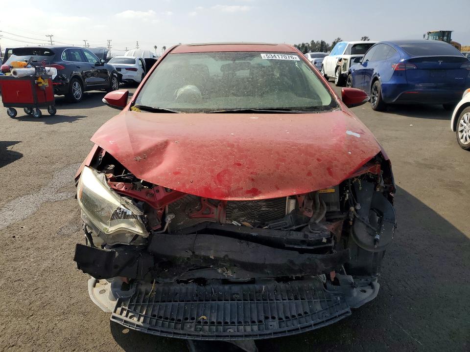2014 Toyota Corolla VIN 5YFBURHE8EP068366 COPART salvage auction — FRONT END, Ca - Salvage Certificate, sold $1,450 on 2026-07-08 (photo 5)