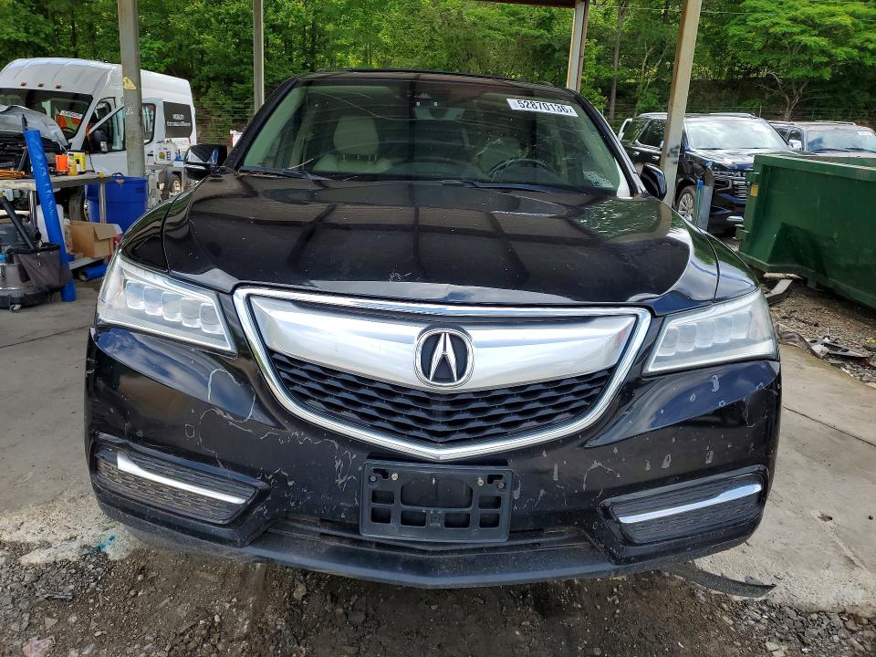 2016 Acura Mdx VIN 5FRYD4H42GB025501 COPART salvage auction — MECHANICAL, Ct - Certificate Of Title (P), sold $1,850 on 2026-07-09 (photo 5)