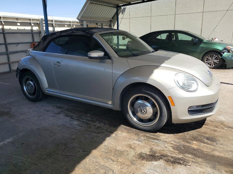 2015 Volkswagen Beetle VIN 3VW517AT4FM823568 COPART salvage auction — REAR END, Tx - Salvage Vehicle Title, sold $125 on 2026-07-10 (photo 4)