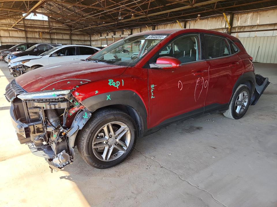 2023 Hyundai Kona VIN KM8K22AB2PU038021 COPART salvage auction — FRONT END, Az - Cert Of Title - Salvage, sold $1,750 on 2026-07-13 (photo 1)