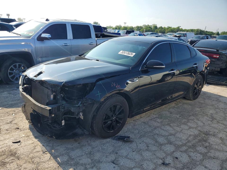 2016 Kia Optima VIN 5XXGT4L39GG097128 COPART salvage auction — FRONT END, Id - Salvage Certificate Of Title, sold $600 on 2026-07-14 (photo 1)