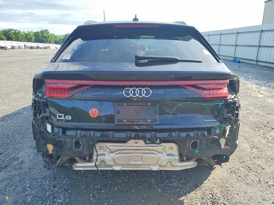 2020 Audi Q8 VIN WA1EVAF15LD004940 COPART salvage auction — REAR END, Nc - Salvage Certificate Of Title, sold $21,500 on 2026-07-08 (photo 6)