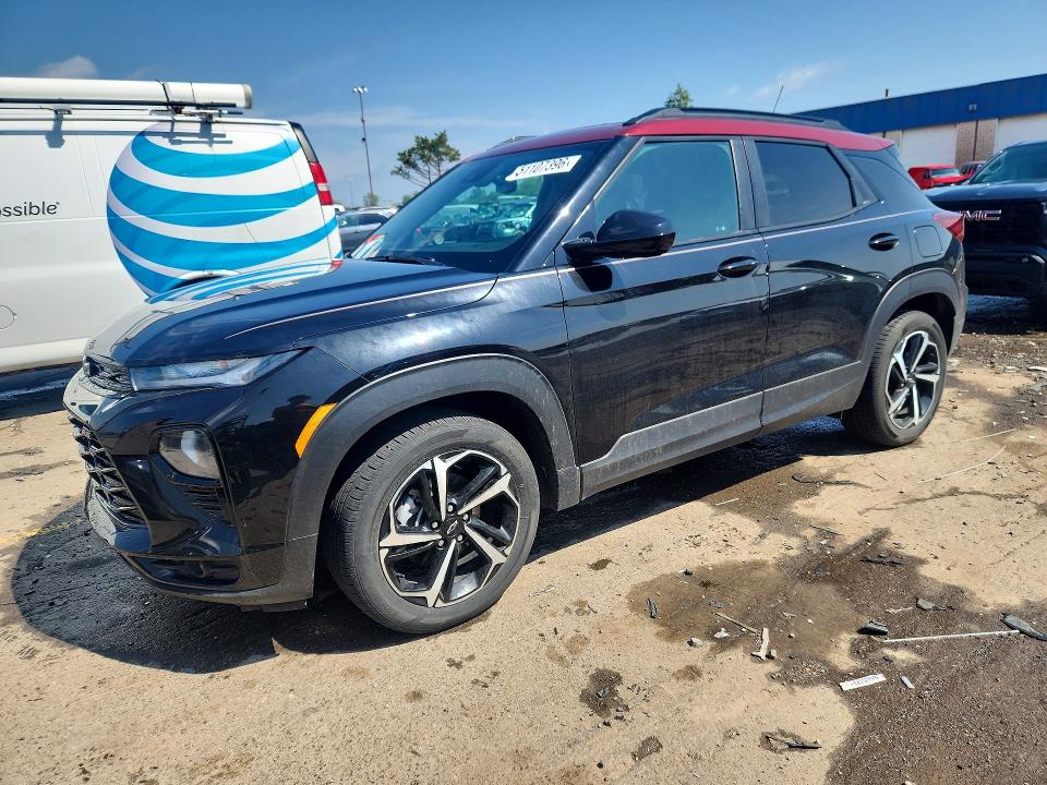 2023 Chevrolet Trailblazer VIN KL79MTSL7PB098606 COPART salvage auction — REAR END, Mi - Certificate Of Title, sold $5,200 on 2026-07-21 (photo 1)