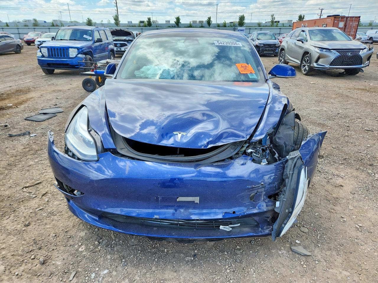 2018 Tesla Model 3 VIN 5YJ3E1EB9JF095191 COPART salvage auction — Front End, IL - SALVAGE CERTIFICATE, sold $2,350 on 2026-06-30 (photo 5)