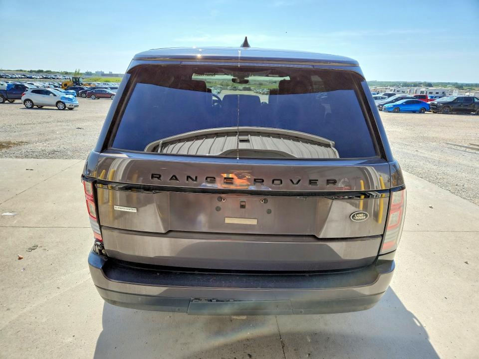2017 Land rover RANGE ROVER VIN SALGS5FE8HA367302 COPART salvage auction — REAR END, Ne - Cert Of Title-Salvage, sold $4,550 on 2026-07-14 (photo 6)