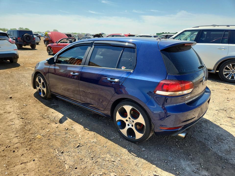 2012 Volkswagen Gti VIN WVWHD7AJ8CW164461 COPART salvage auction — FRONT END, Il - Salvage Certificate, sold $1,650 on 2026-07-21 (photo 2)