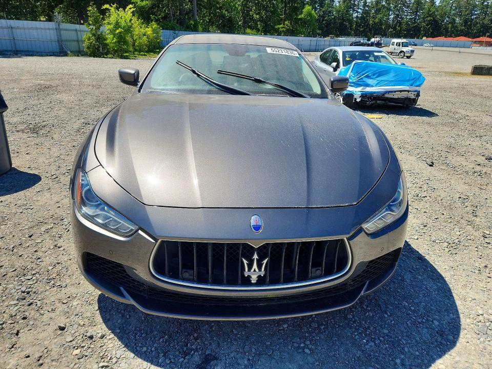 2014 Maserati Ghibli VIN ZAM57RTA7E1113595 COPART salvage auction — MECHANICAL, WA - CERT OF OWNERSHIP-REBUILT, sold $350 on 2026-08-07 (photo 5)