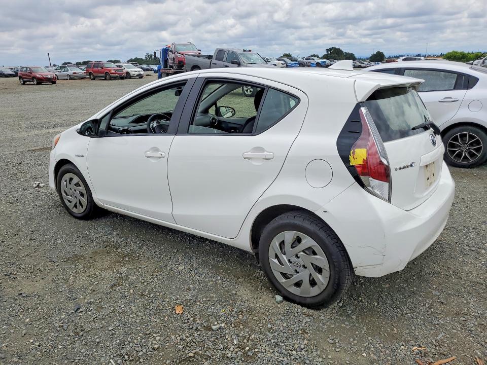 2016 Toyota Prius c VIN JTDKDTB30G1126532 COPART salvage auction — FRONT END, CA - SALVAGE CERTIFICATE, sold $1,500 on 2026-07-14 (photo 2)