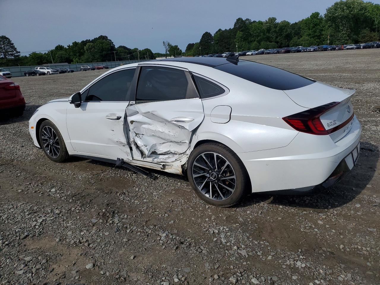 2021 Hyundai Sonata VIN 5NPEH4J20MH101585 COPART salvage auction — Side, AR - CERT OF TITLE-SALVAGE, sold $5,500 on 2026-07-01 (photo 2)