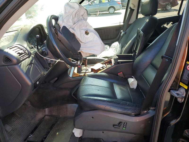 2002 Mercedes-benz Ml-class VIN 4JGAB54E52A295736 COPART salvage auction — FRONT END, Ca - Salvage Certificate, sold $200 on 2026-07-09 (photo 7)