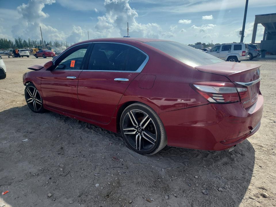 2016 Honda Accord VIN 1HGCR2F56GA245943 COPART salvage auction — FRONT END, Fl - Certificate Of Title, sold $850 on 2026-07-09 (photo 2)