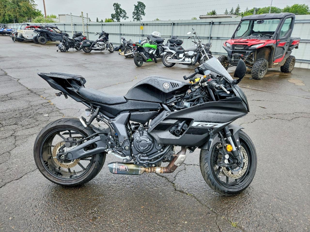 2024 Yamaha YZFR7 VIN JYARM38E5RA013665 COPART salvage auction — Side, OR - SALVAGE TITLE CERTIFICATE, sold $3,000 on 2026-07-02 (photo 1)