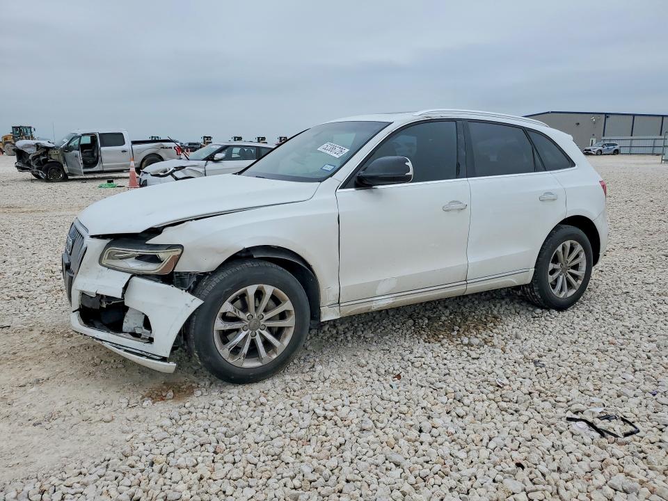 2017 Audi Q5 VIN WA1C2AFP1HA043165 COPART salvage auction — FRONT END, Tx - Salvage Vehicle Title, sold $1,600 on 2026-07-02 (photo 1)