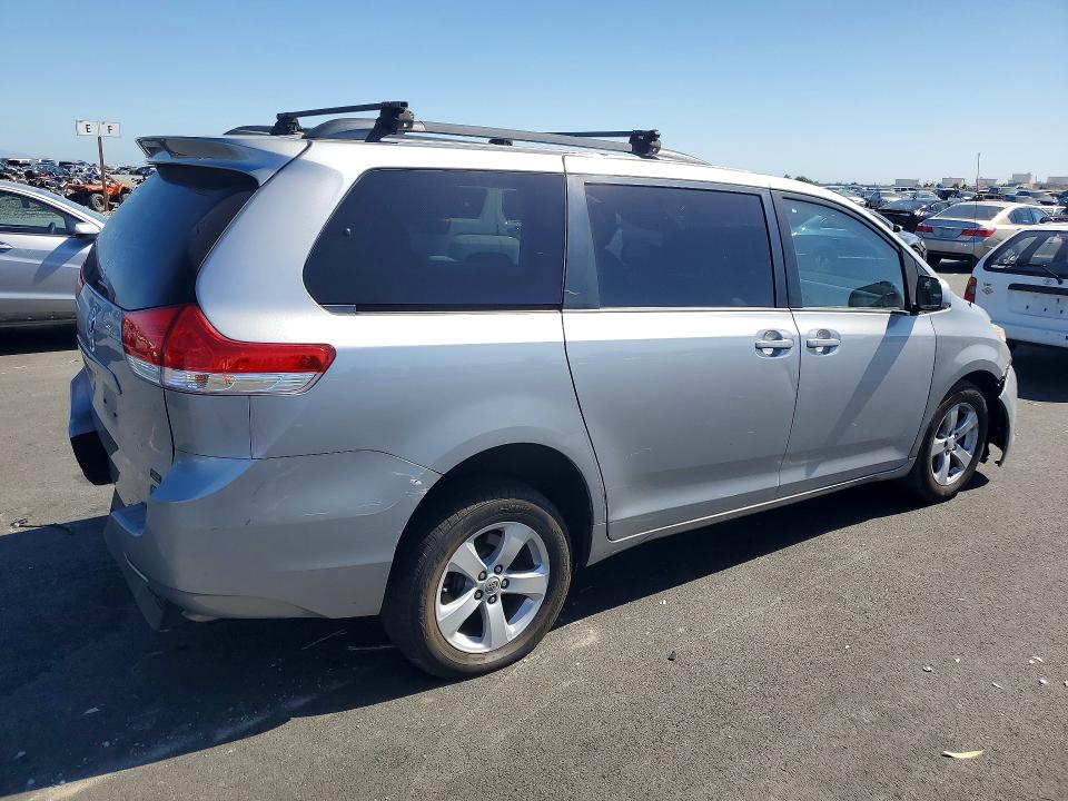 2013 Toyota Sienna VIN 5TDKK3DC5DS282857 COPART salvage auction — SIDE, Ca - Salvage Certificate, sold $5,100 on 2026-07-27 (photo 3)