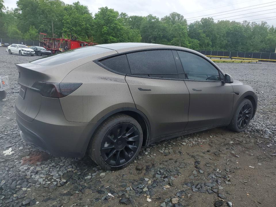 2023 Tesla VIN 7SAYGDEE3PF797692 COPART salvage auction — SIDE, Md - Cert Of Salvage > 75% Damage, sold $13,900 on 2026-07-31 (photo 3)