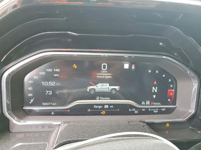 2022 Gmc SIERRA VIN 3GTPUBEK0NG631519 COPART salvage auction — FRONT END, Il - Salvage Certificate, sold $15,400 on 2026-07-28 (photo 9)