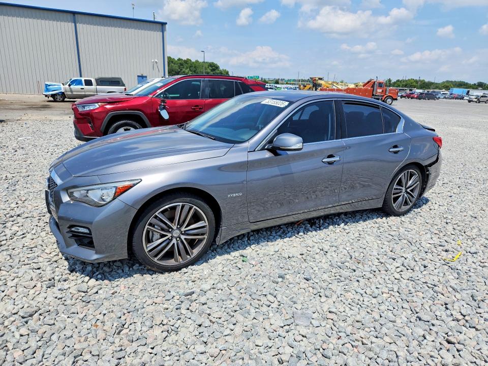 2014 Infiniti Q50 VIN JN1AV7AR7EM702962 COPART salvage auction — REAR END, Fl - Cert Of Title Slvg Rebuildable, sold $2,150 on 2026-07-13 (photo 1)