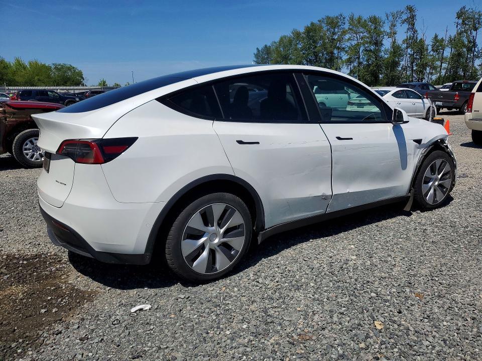 2021 Tesla Model y VIN 5YJYGDEE1MF198198 COPART salvage auction — FRONT END, Wa - Bill Of Sale, sold $11,800 on 2026-07-13 (photo 3)