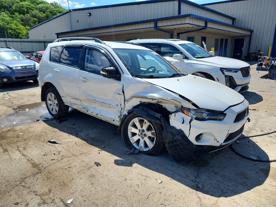 2012 Mitsubishi Outlander VIN JA4JT3AW9CU026930 COPART salvage auction — FRONT END, Pa - Certificate Of Salvage, sold $90 on 2026-07-23 (photo 4)