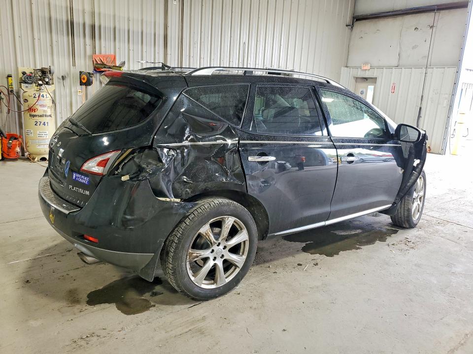 2014 Nissan Murano VIN JN8AZ1MWXEW516194 COPART salvage auction — FRONT END, Ny - Mv-907A Salvage Certificate, sold $500 on 2026-07-08 (photo 3)