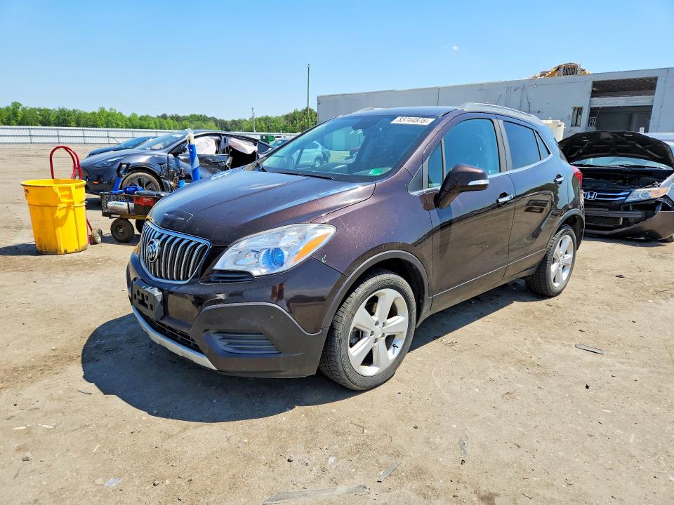 2016 Buick Encore VIN KL4CJASB1GB719751 COPART salvage auction — REAR END, Va - Certificate Of Title, sold $825 on 2026-07-08 (photo 1)