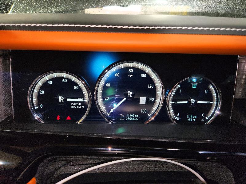 2018 Rolls-royce Phantom VIN SCA687S5XJU104534 COPART salvage auction — HAIL, Oh - Cert Of Title-Salvage, sold $205,000 on 2026-09-14 (photo 9)