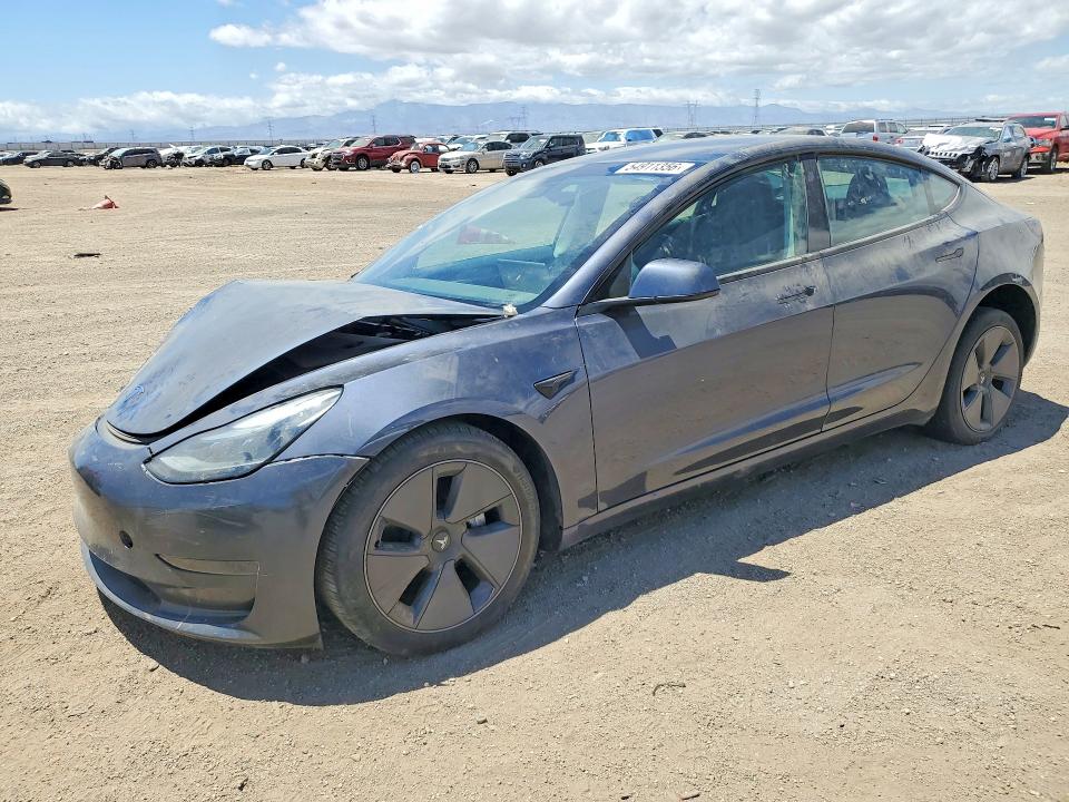 2023 Tesla Model 3 VIN 5YJ3E1EA5PF646118 COPART salvage auction — FRONT END, Ca - Salvage Certificate, sold $7,800 on 2026-07-06 (photo 1)