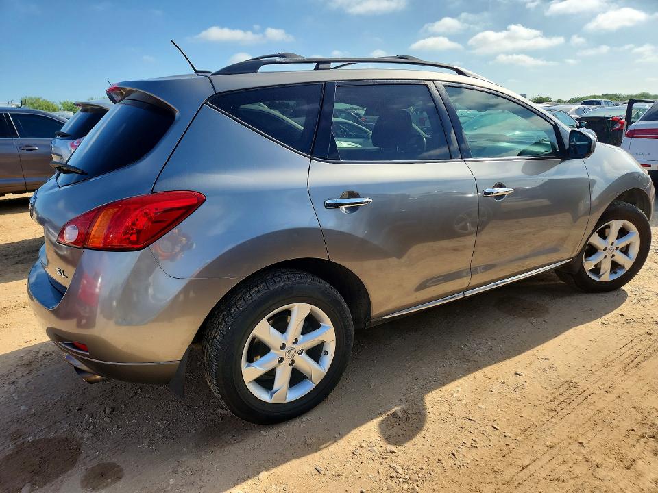 2009 Nissan Murano VIN JN8AZ18U69W001773 COPART salvage auction — MINOR DENT/SCRATCHES, Tx - Certificate Of Title, sold $625 on 2026-07-09 (photo 3)