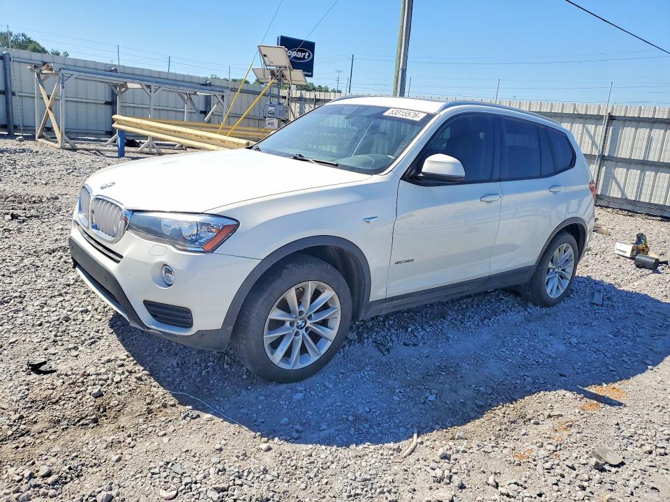 2017 BMW VIN 5UXWZ7C34H0X41714 COPART salvage auction — UNDERCARRIAGE, Al - Cert Of Title-Salvage Title, sold $2,900 on 2026-07-07 (photo 1)