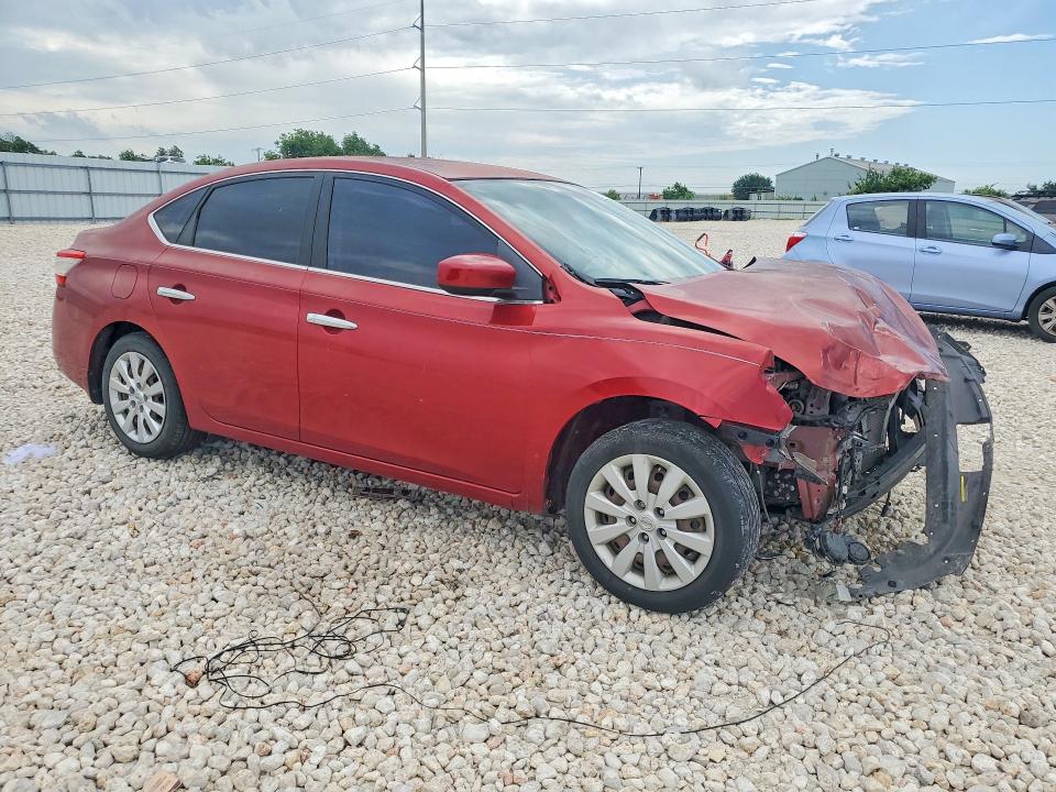 2014 Nissan Sentra VIN 3N1AB7AP8EY304129 COPART salvage auction — FRONT END, Tx - Salvage Vehicle Title, sold $450 on 2026-07-09 (photo 4)